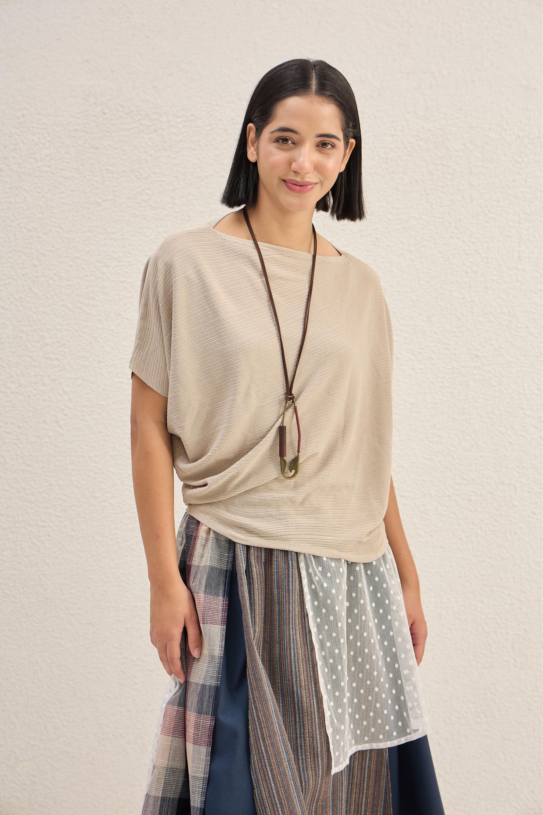 Off-Edge Drape Top