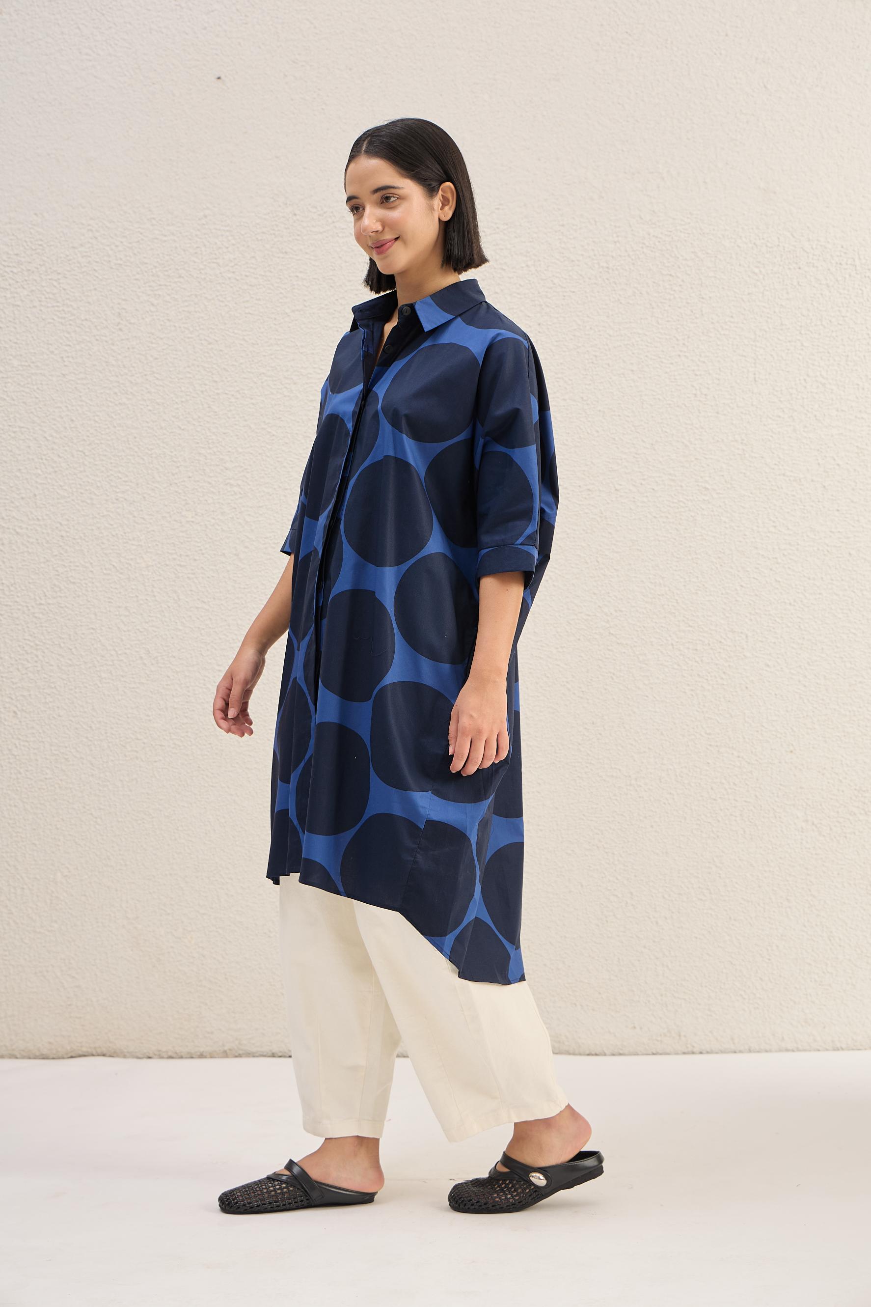 Polka Rebellion Tunic (FLAT 40% Off. Auto Applies On Add To Cart)