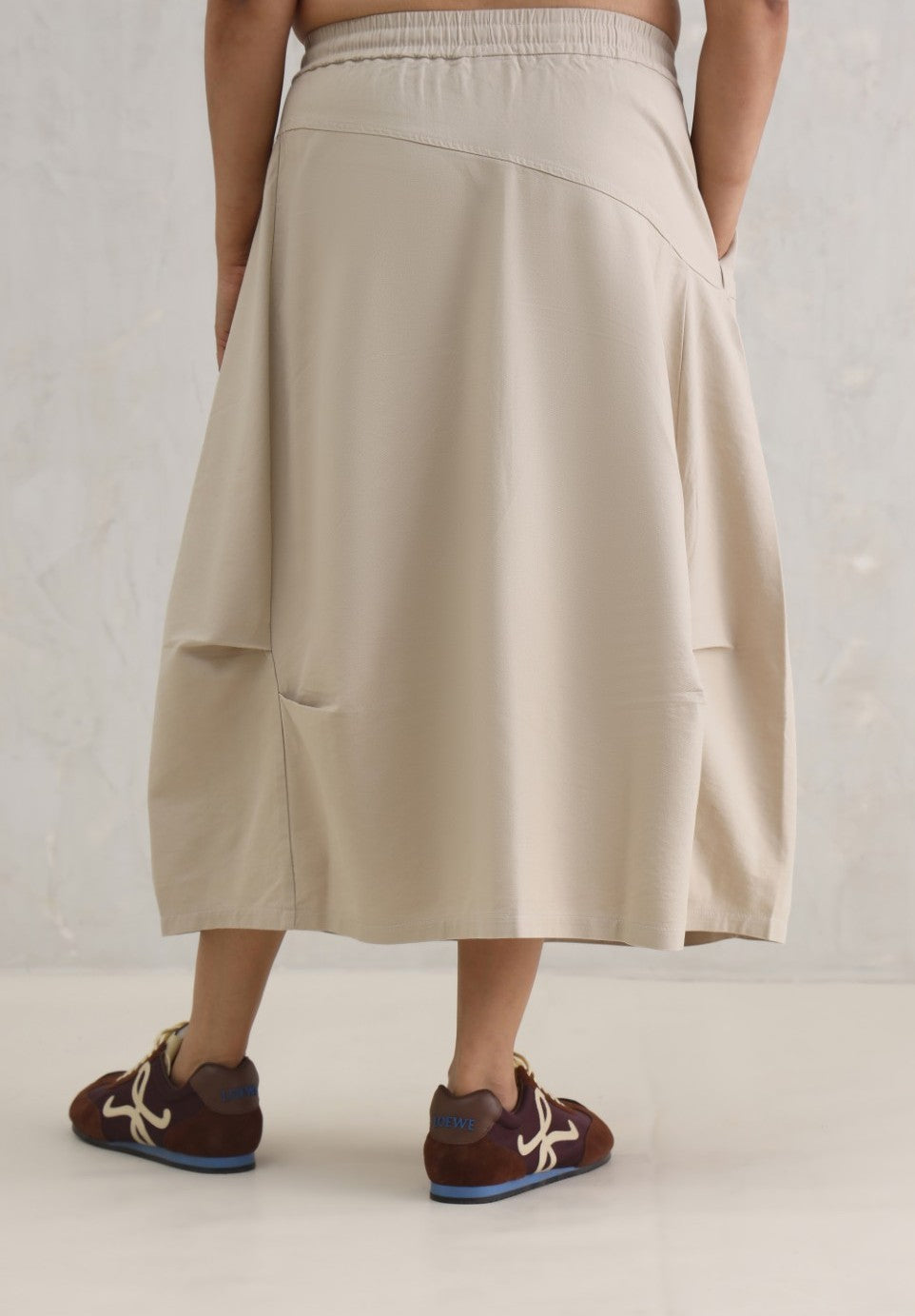 Biege Woven Skirt