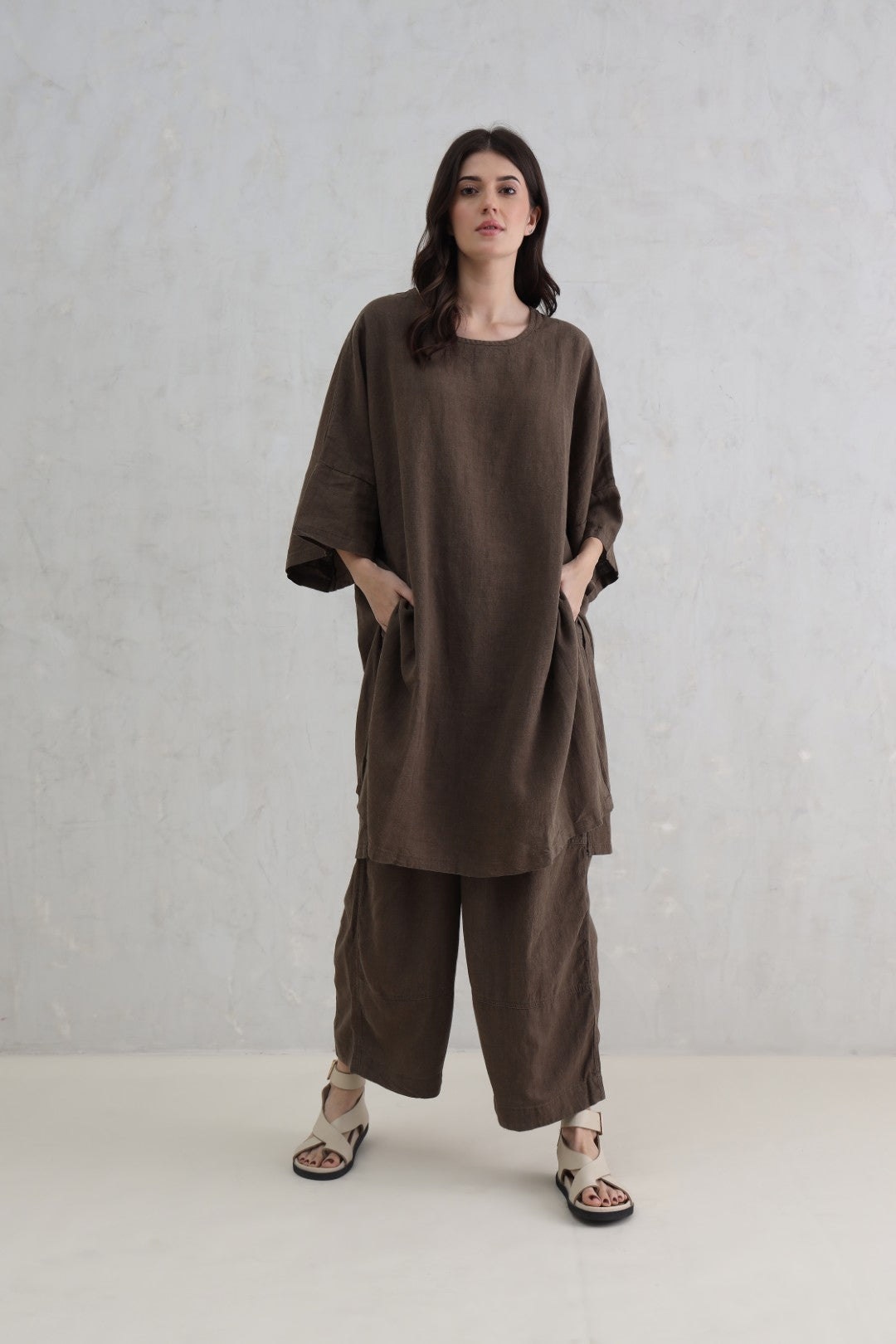 Brown Woven Tunic