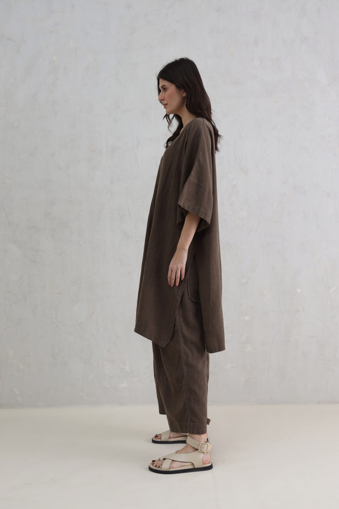 Brown Woven Tunic