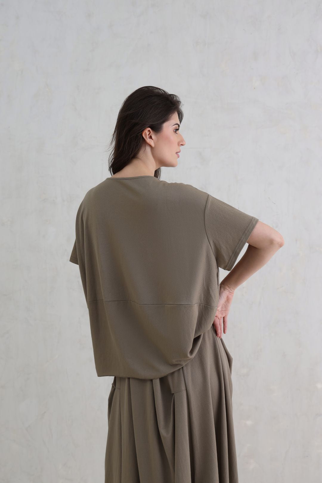 Scrunch Seam Knit Top