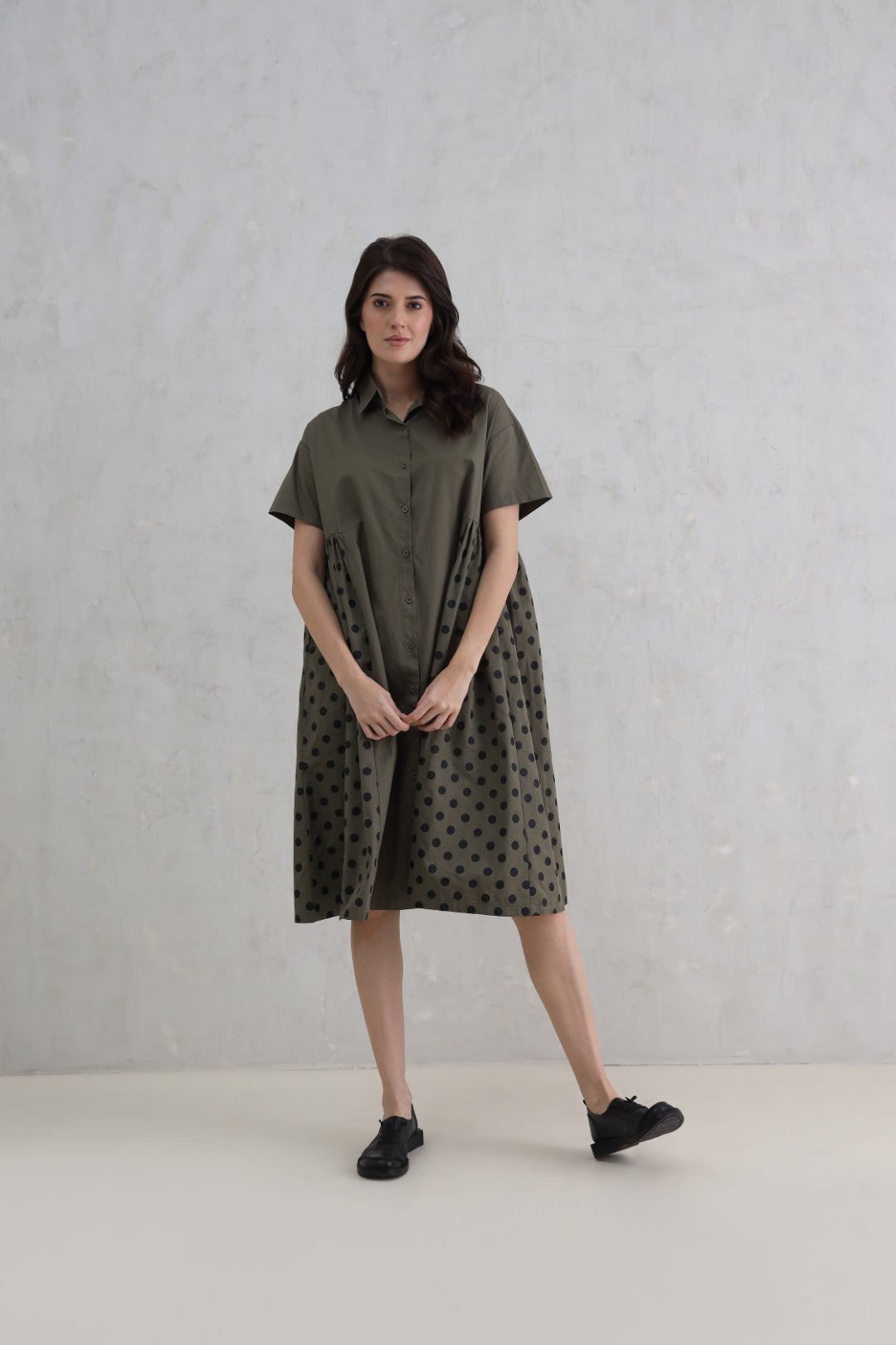Twill Shirt Dress