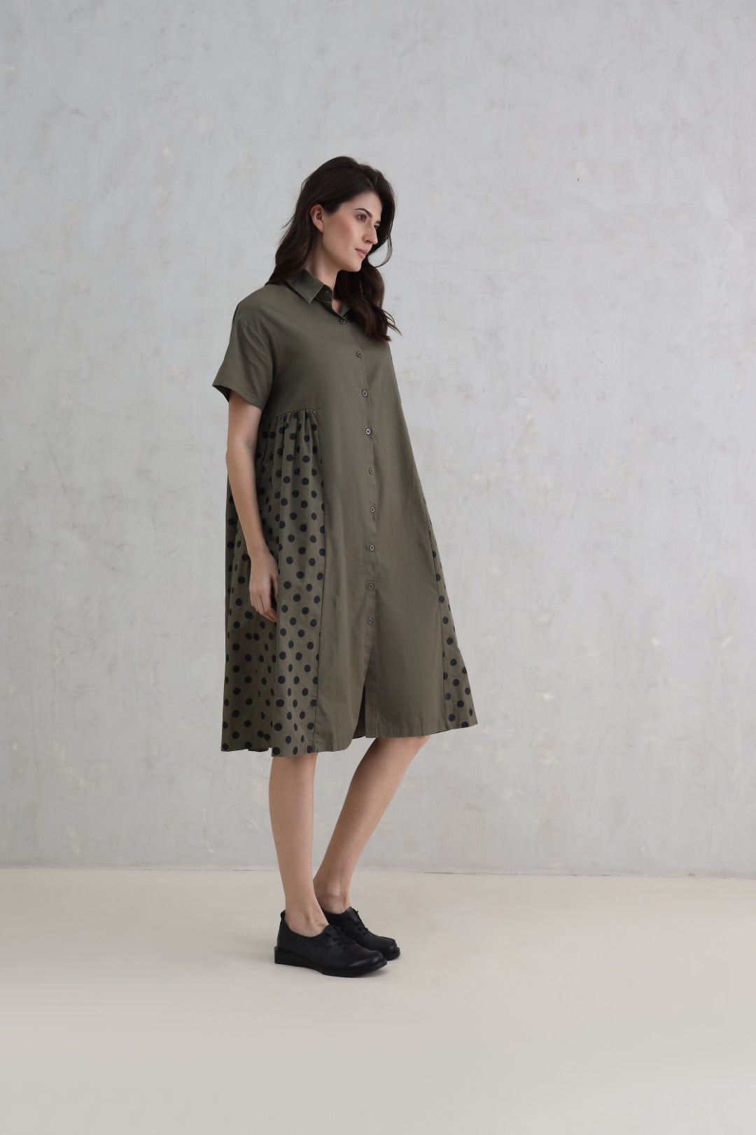 Twill Shirt Dress