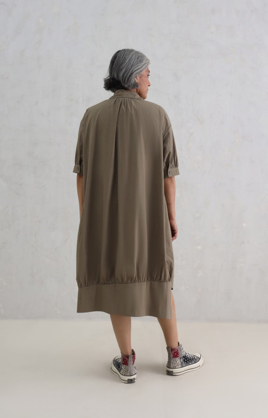 Olive Shirt Dress