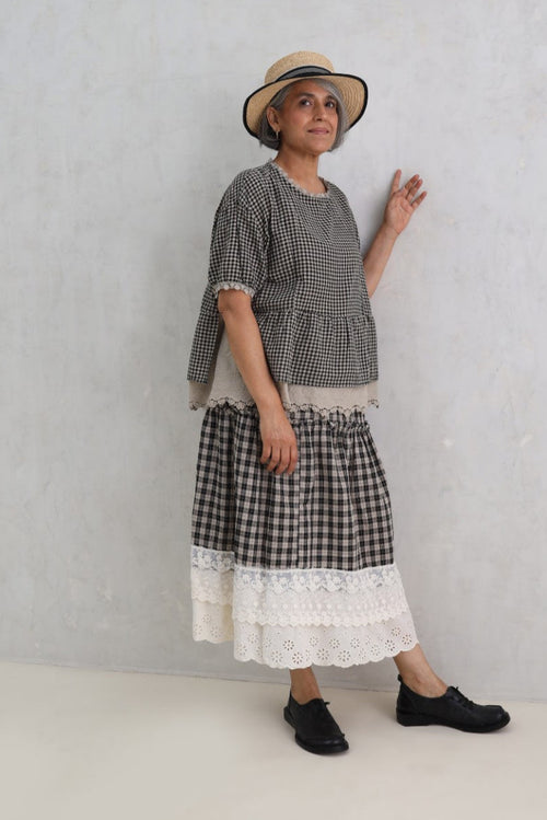Monochrome Woven Top