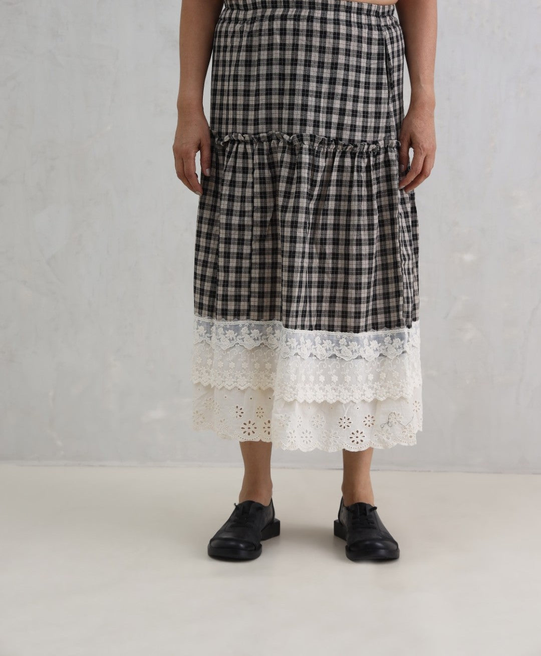 Monochrome Woven Skirt