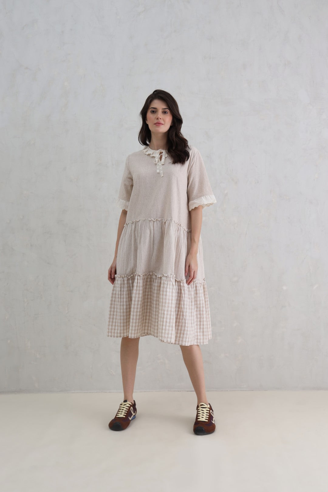 Gingham Check Dress