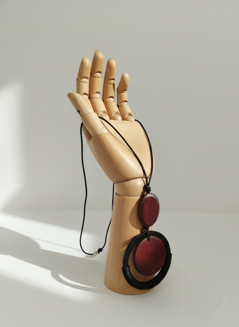 Eclipse Wood Pendant