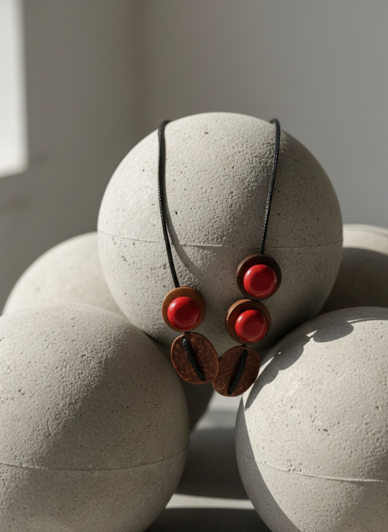 Terra Loop Necklace Red