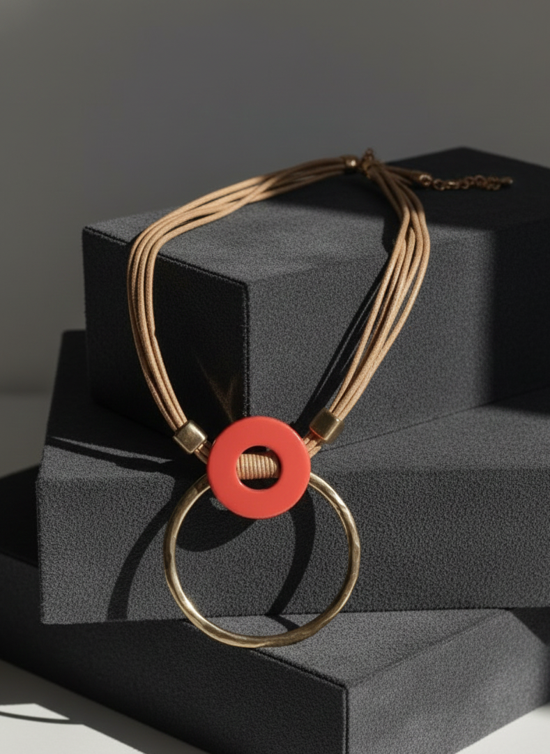 Scarlet Axis Necklace