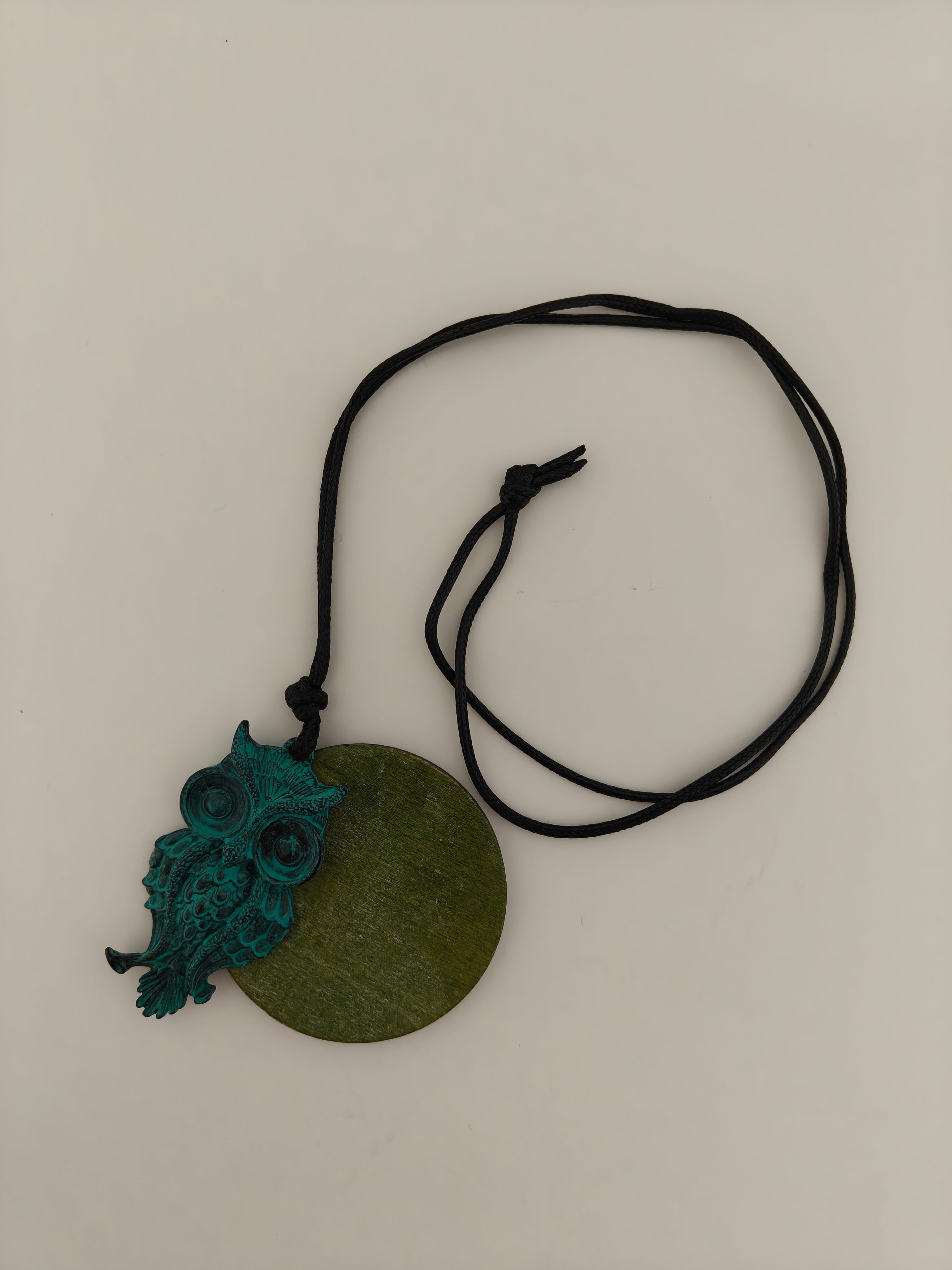 Forest Night Owl Necklace