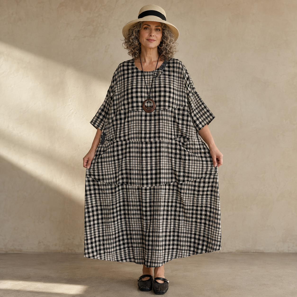 GRID Maxi Dress