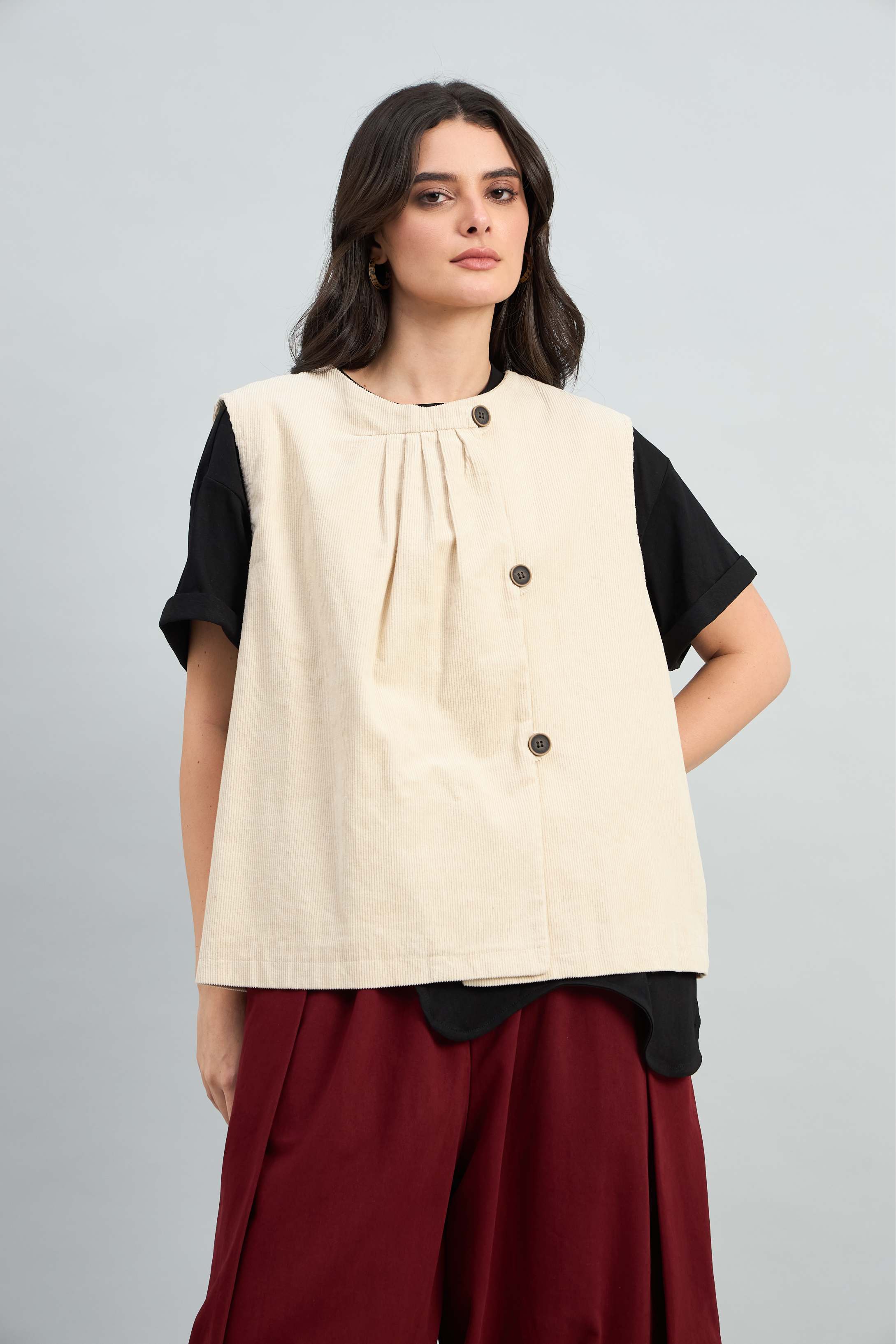 Urban Corduroy Layer Vest (10% Off Auto Applied On Add to Cart)