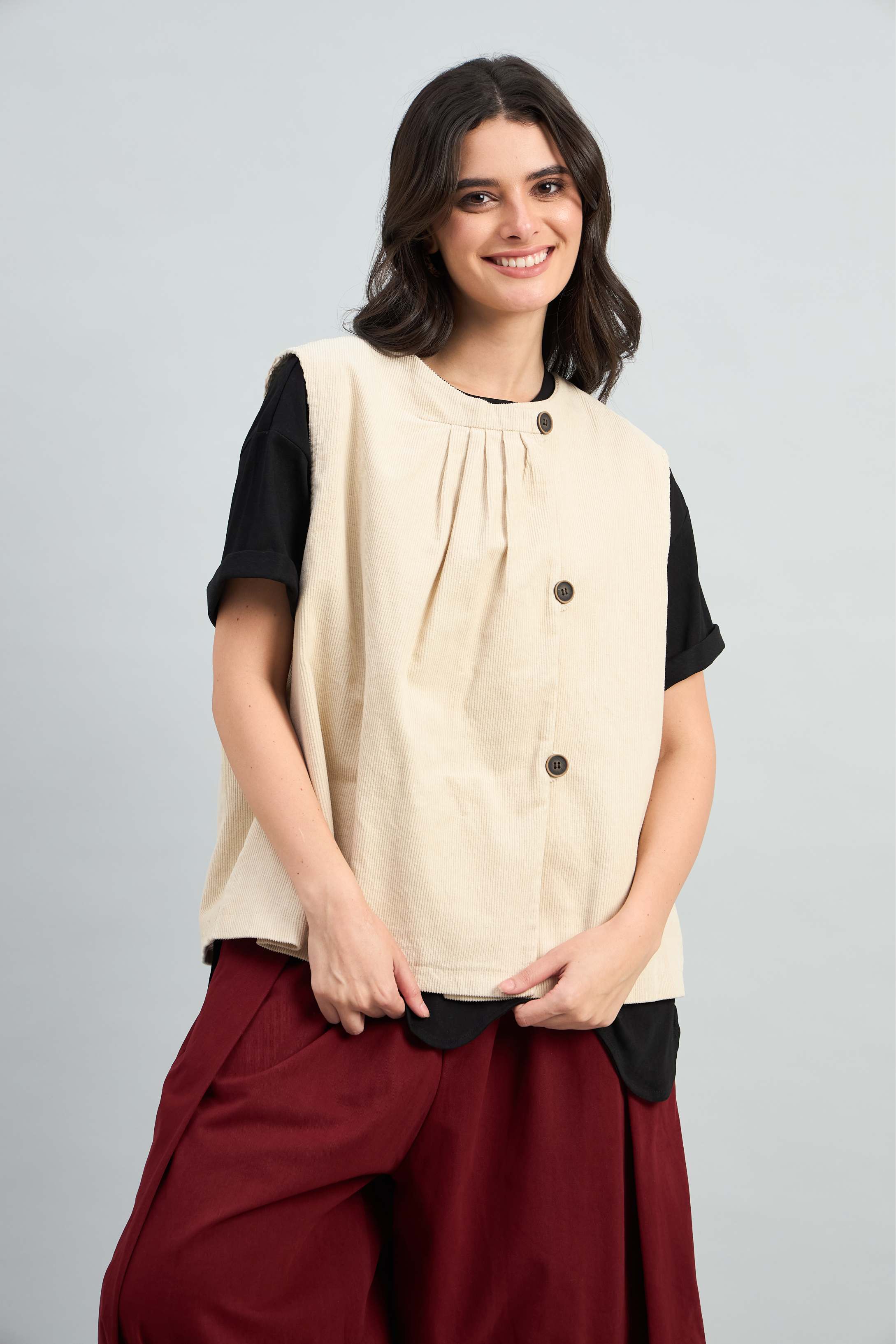 Urban Corduroy Layer Vest (10% Off Auto Applied On Add to Cart)