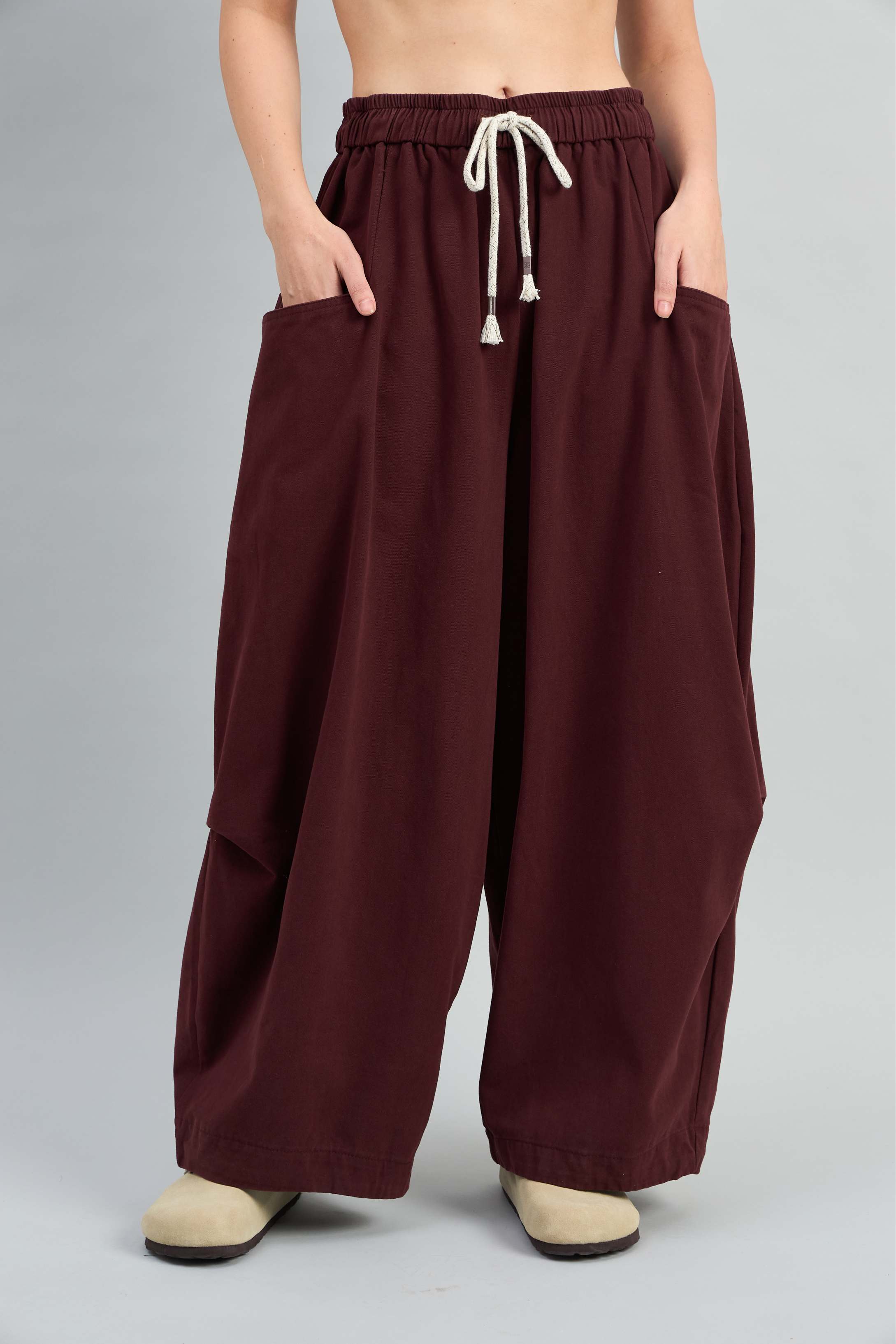 Twin Waist Barrel Pants (10% Off Auto Applied On Add to Cart)