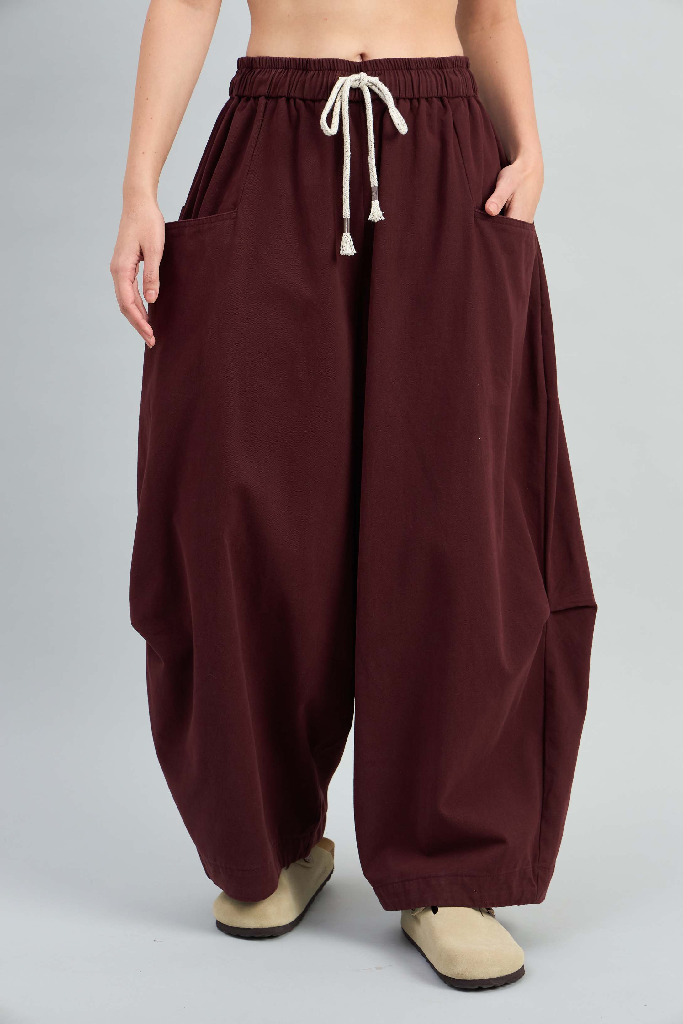 Twin Waist Barrel Pants (10% Off Auto Applied On Add to Cart)