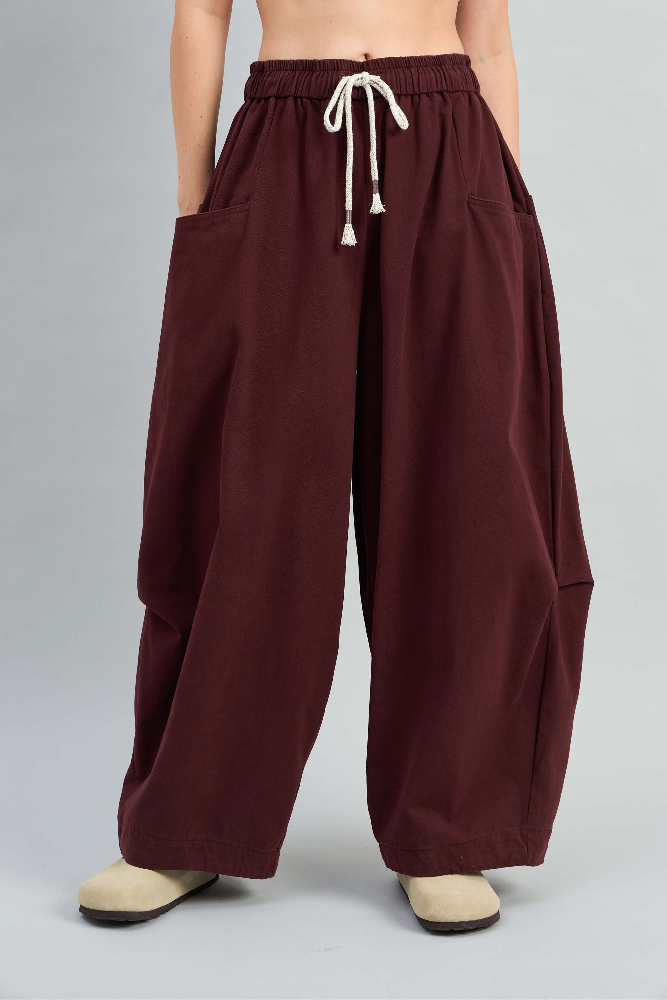 Twin Waist Barrel Pants (10% Off Auto Applied On Add to Cart)