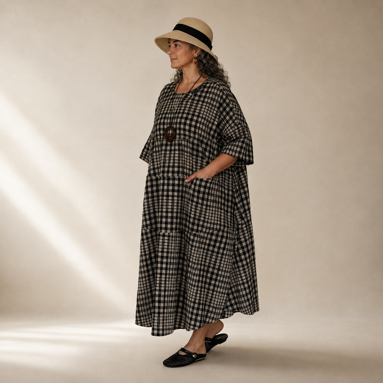 GRID Maxi Dress