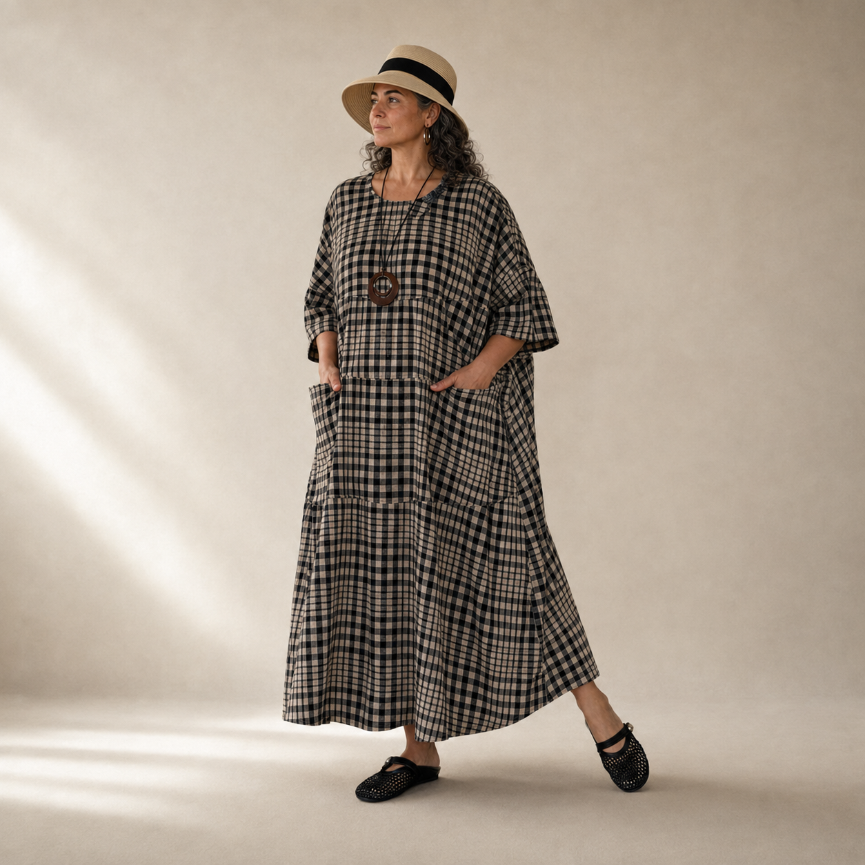 GRID Maxi Dress