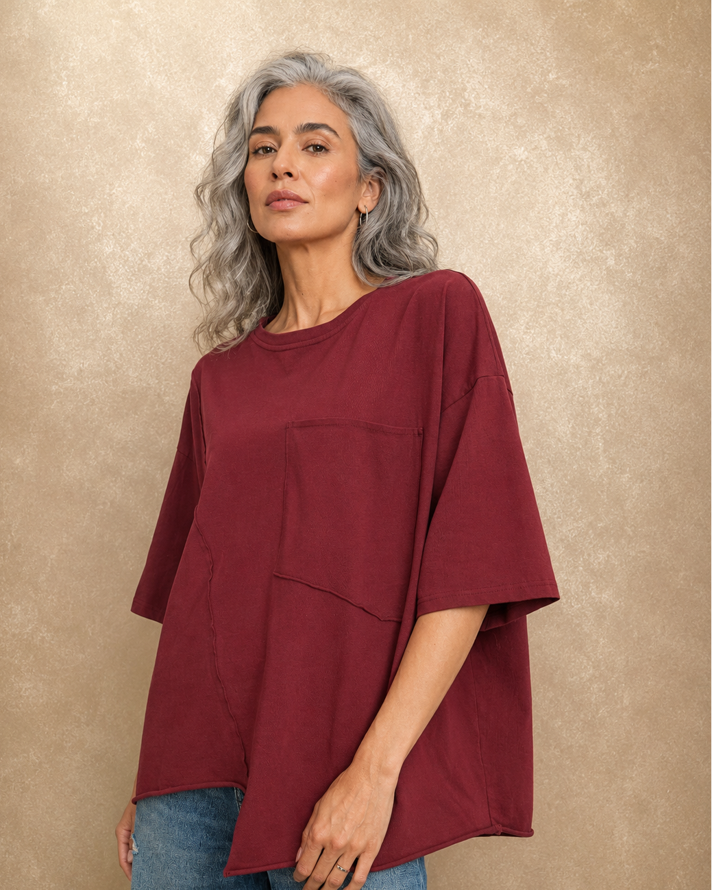 Bordeaux Drift Tee
