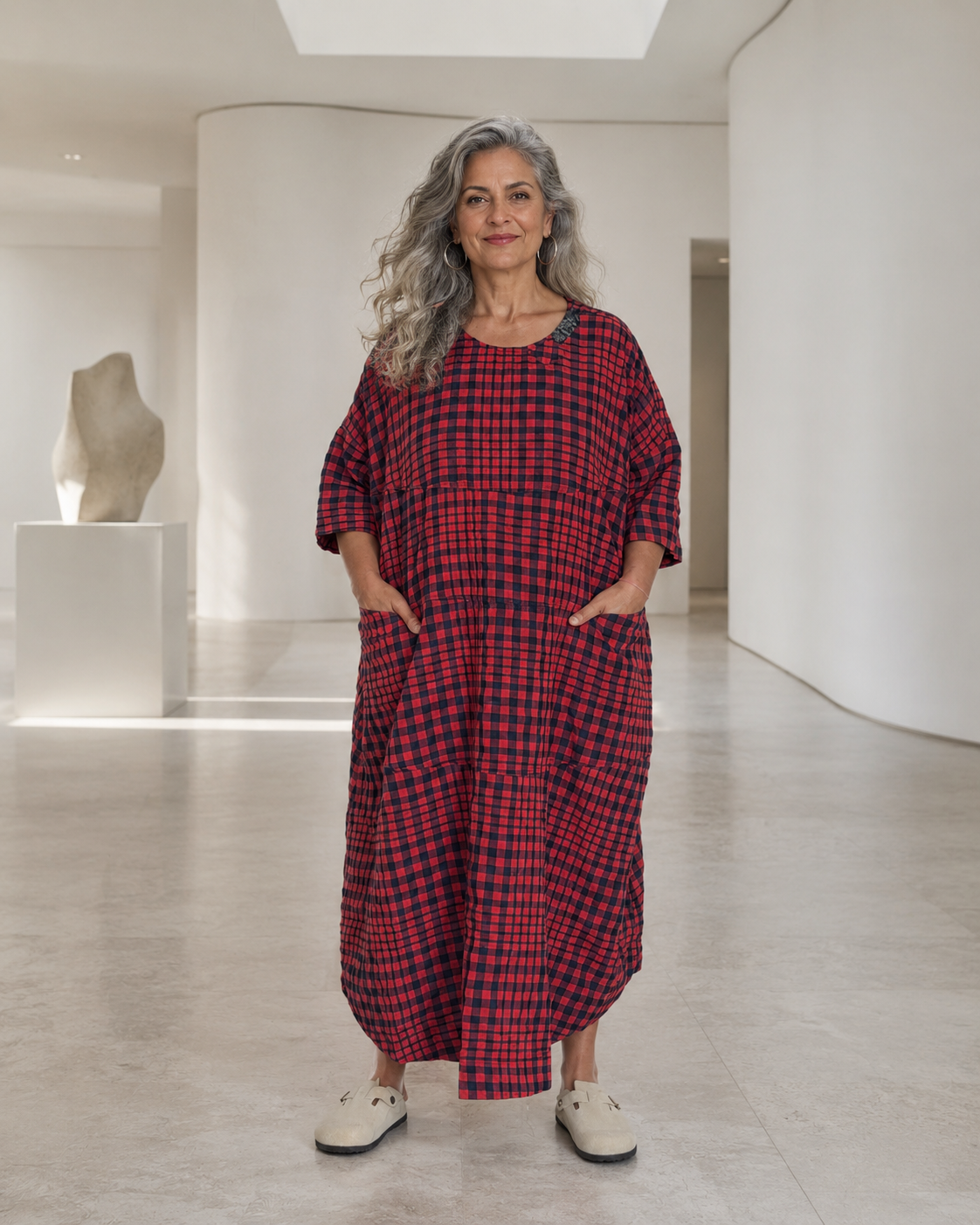 GRID Maxi Dress