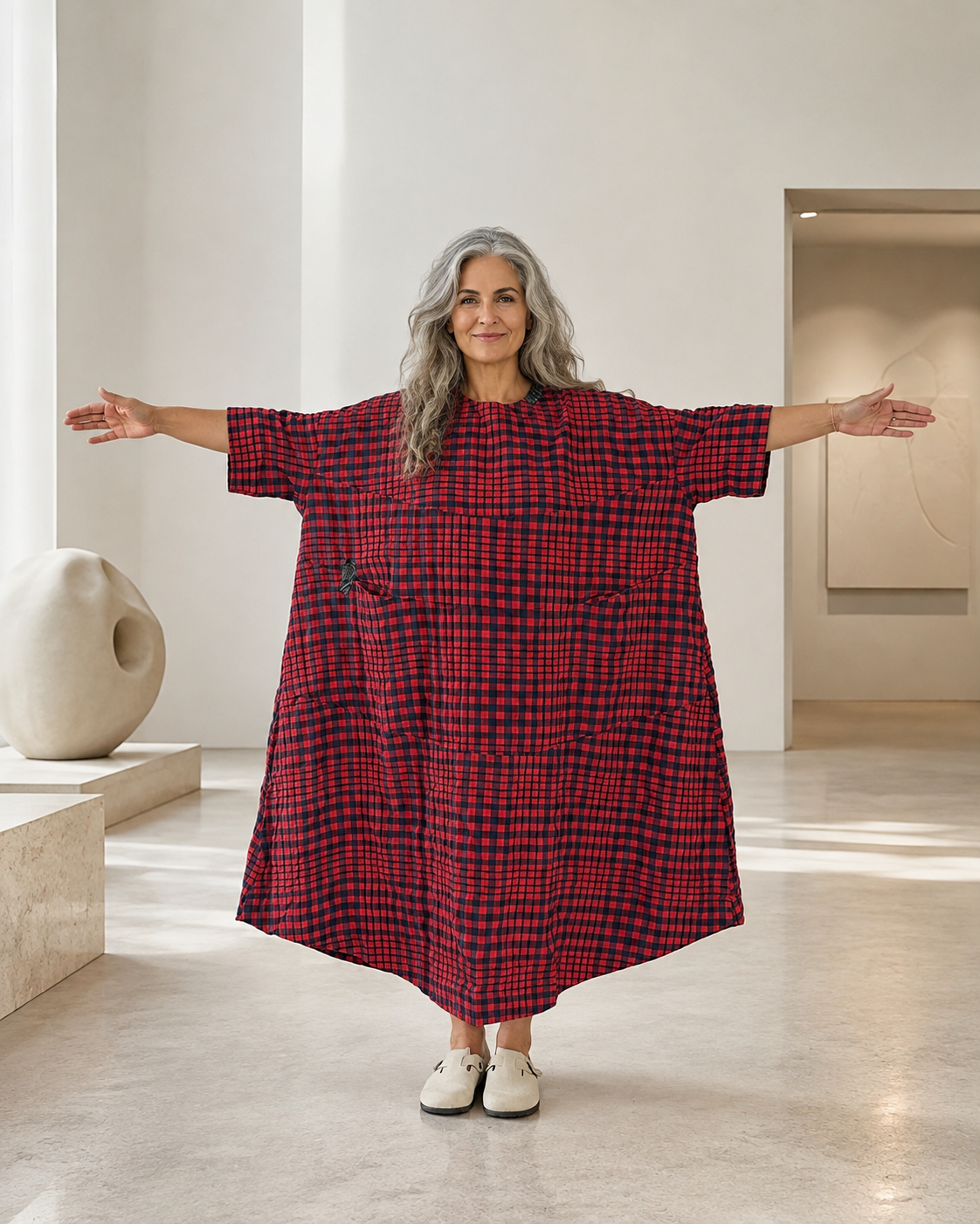 GRID Maxi Dress