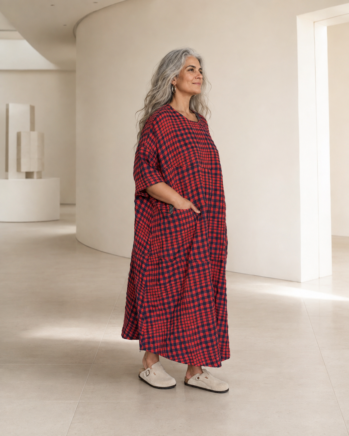 GRID Maxi Dress