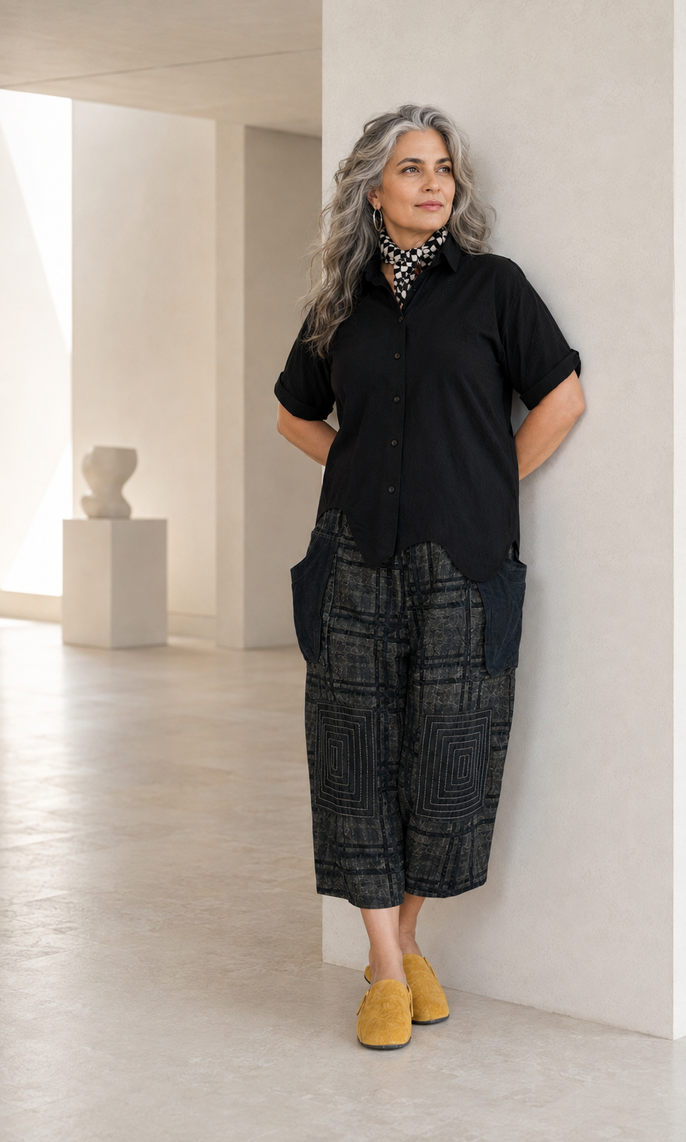 Wave Hem Shirt