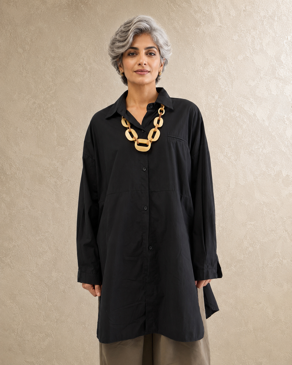 Volume Back Tunic