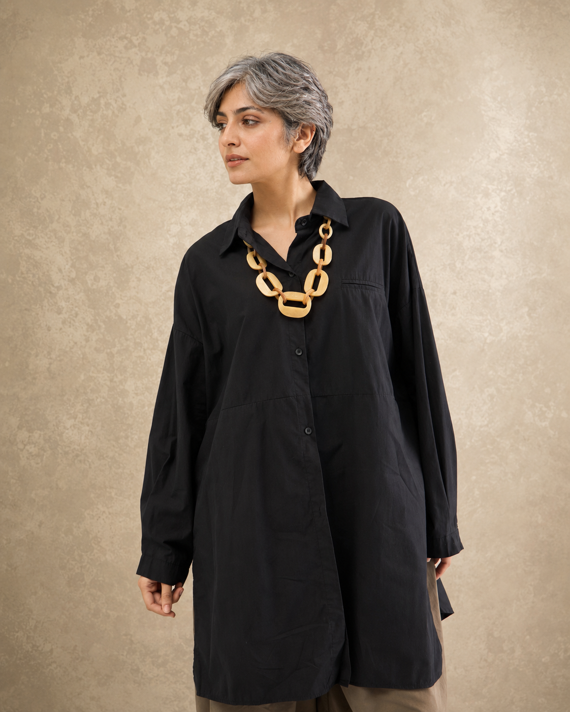 Volume Back Tunic