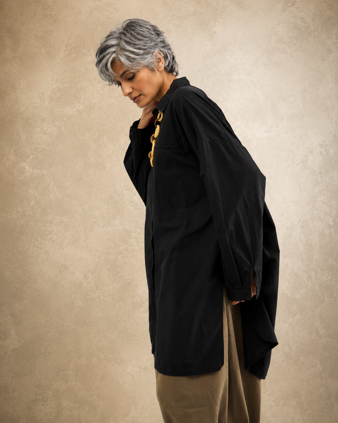 Volume Back Tunic