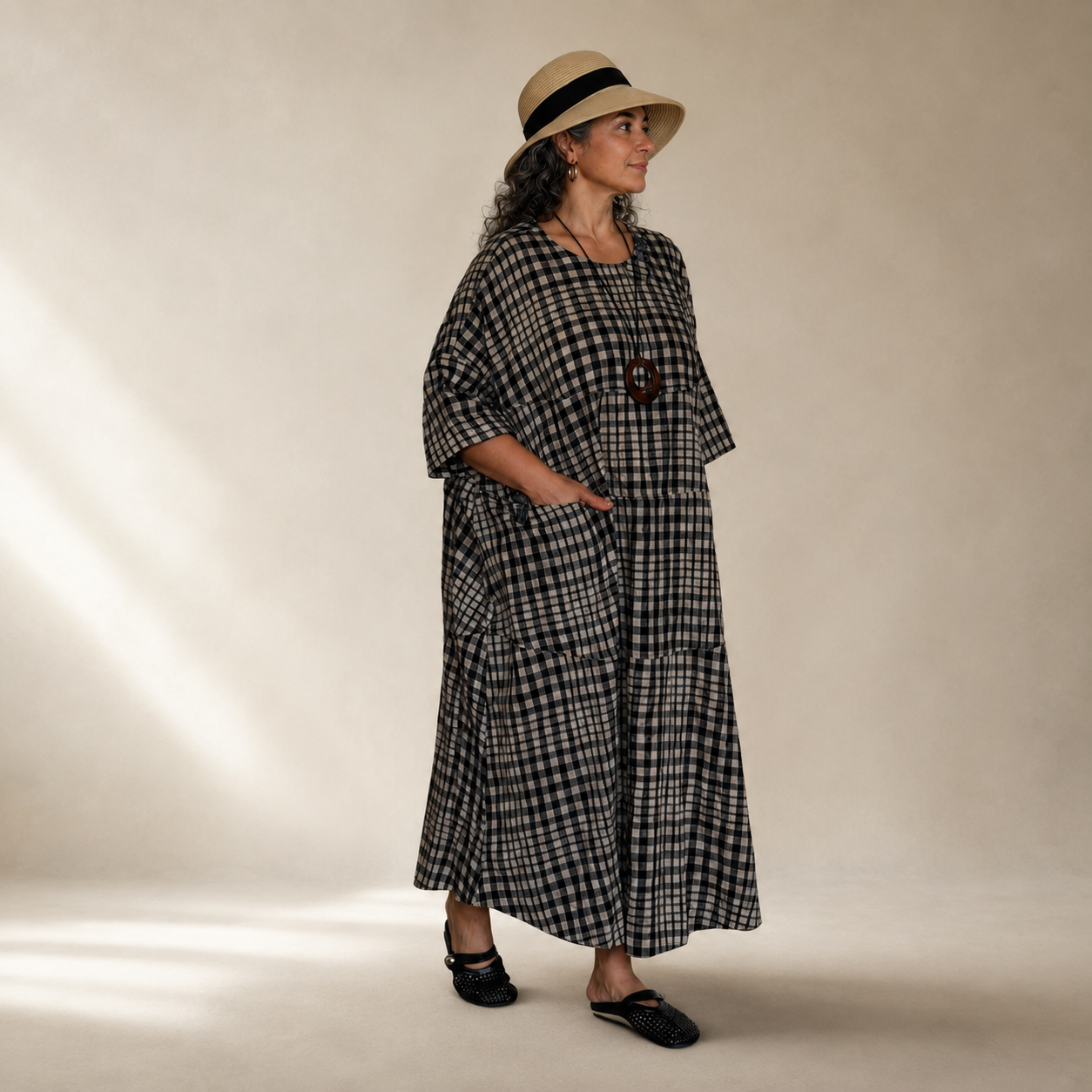 GRID Maxi Dress
