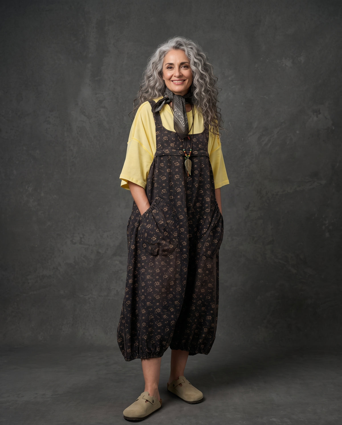 Faded Flora Dungaree