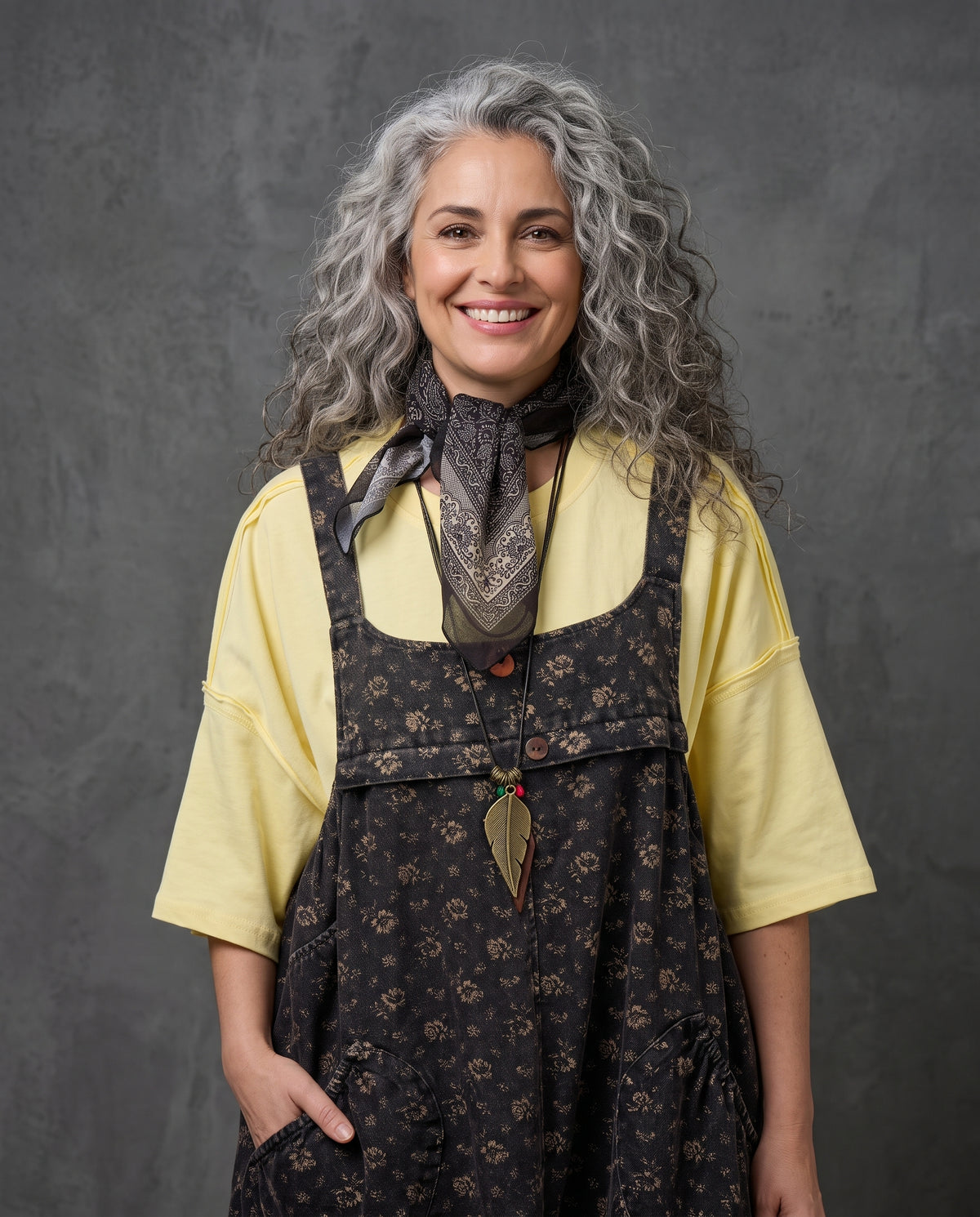 Faded Flora Dungaree