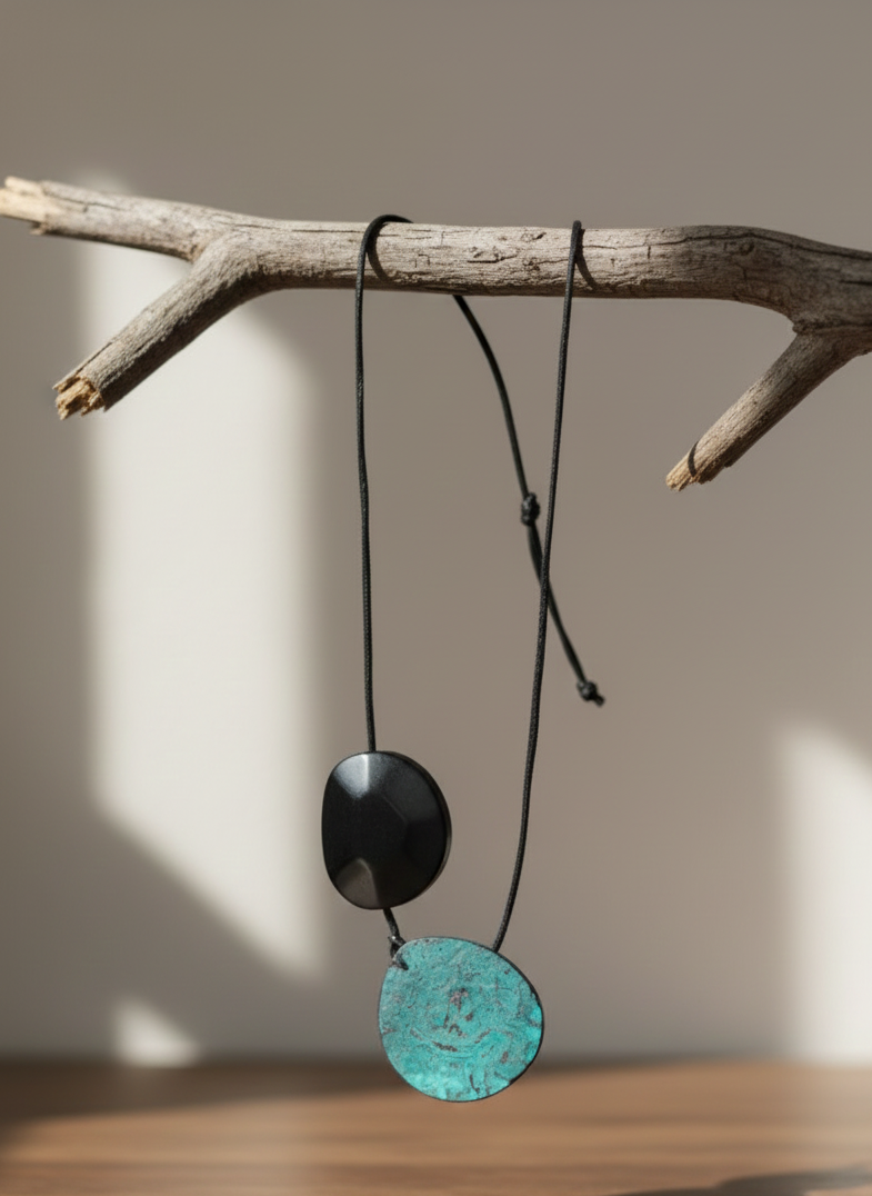 Contrast Drop Pendant Black