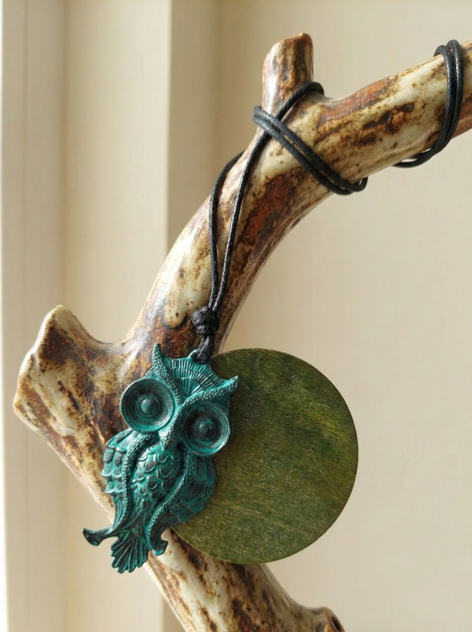 Forest Night Owl Necklace