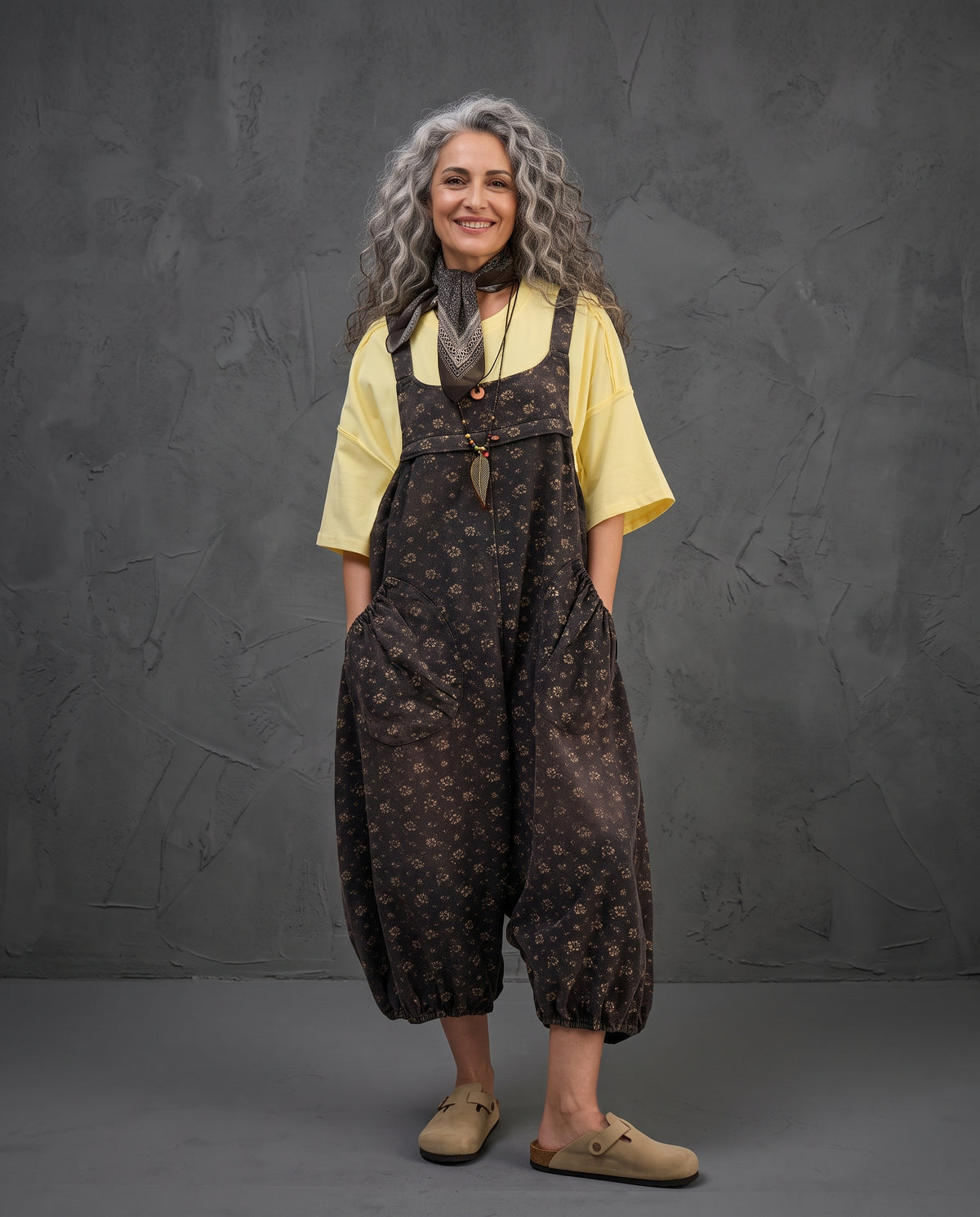 Faded Flora Dungaree