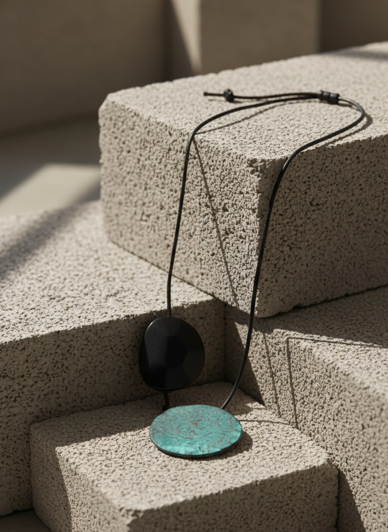 Contrast Drop Pendant Black