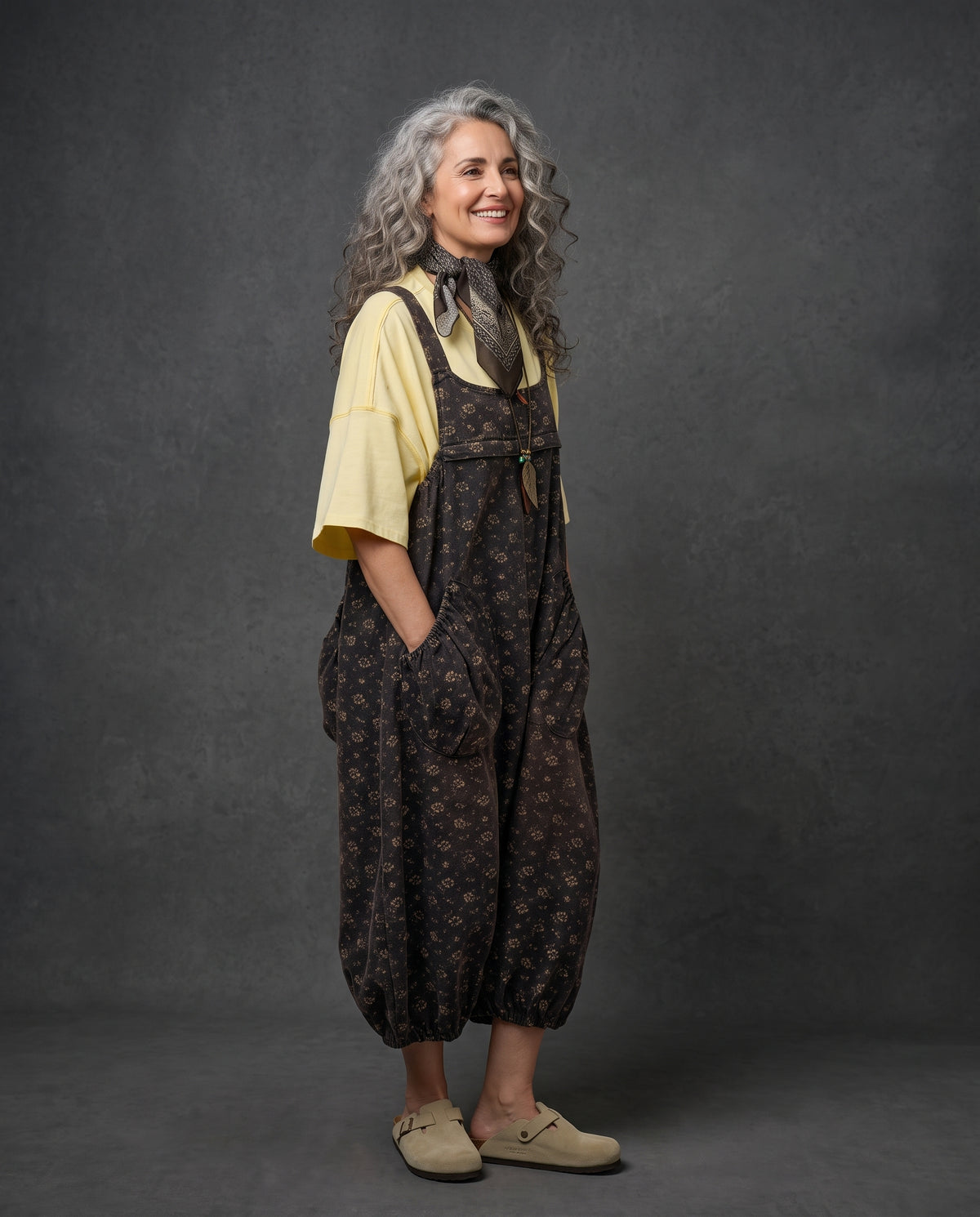 Faded Flora Dungaree