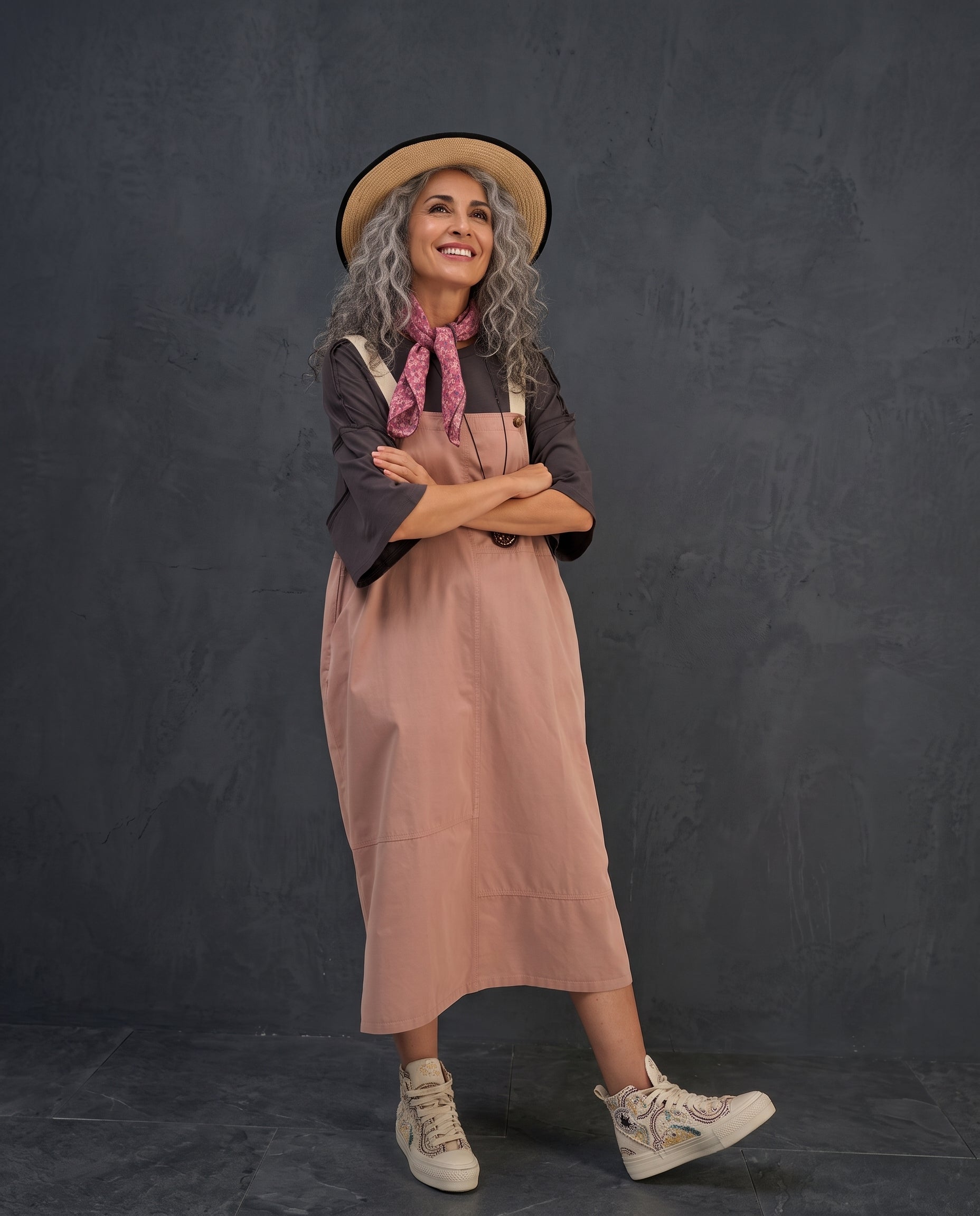 The Dual Tone Dungree Dress