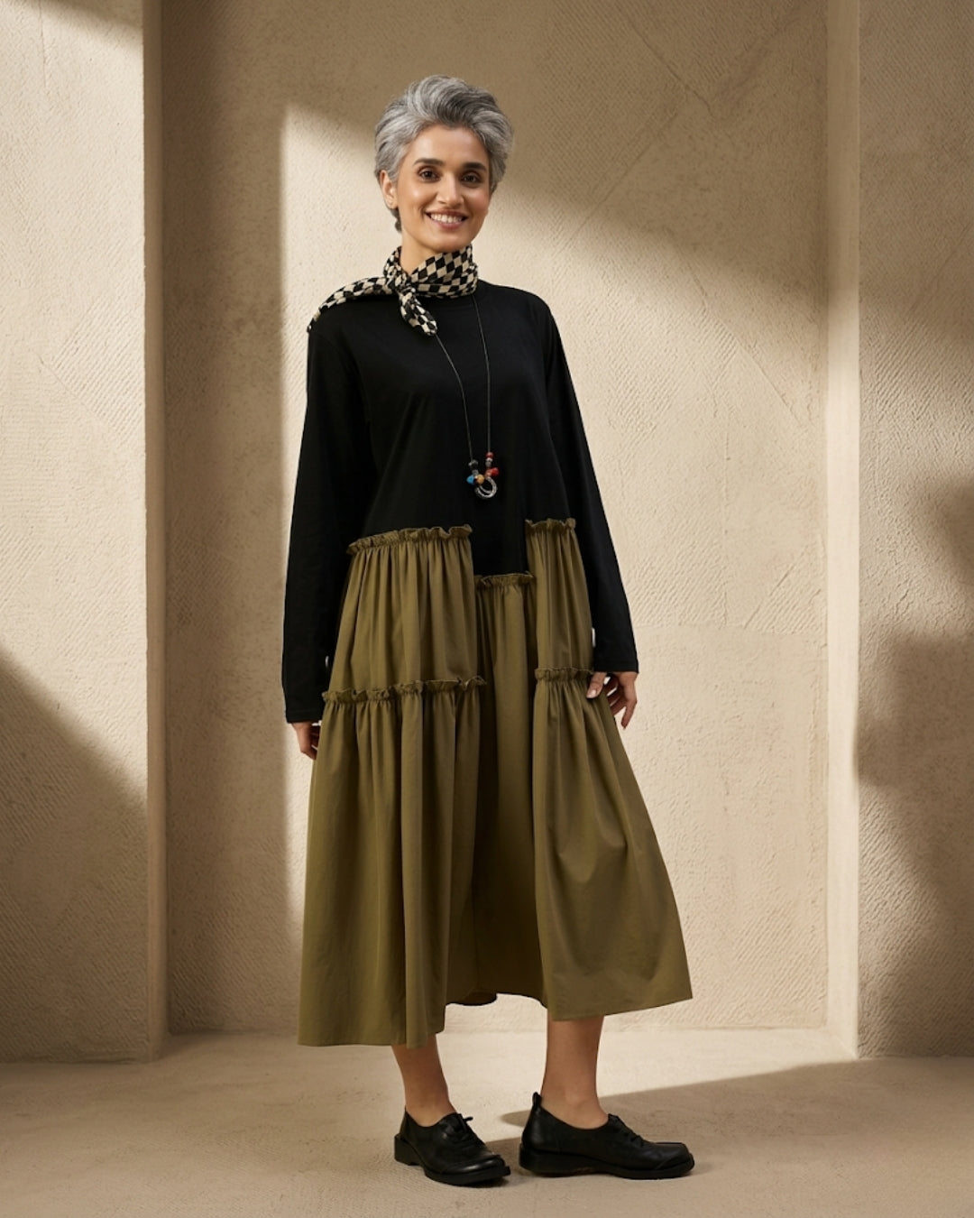 Serene Layers Day Dress