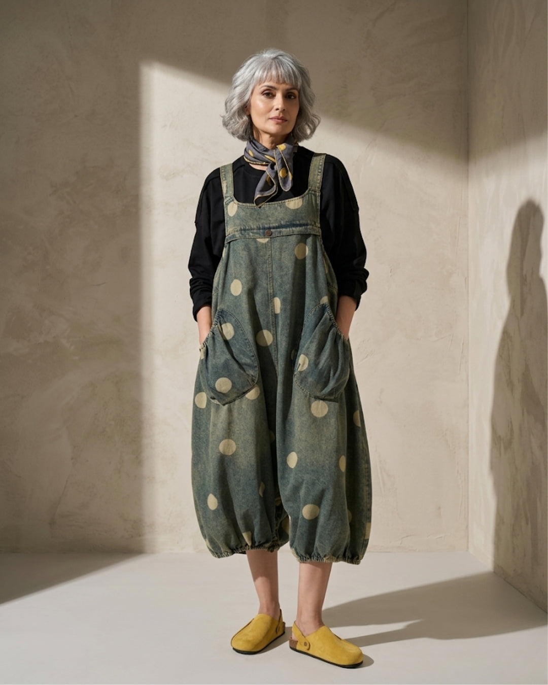 Polka Rebellion Dungaree (FLAT 20% Off. Auto Applied On Add To Cart)