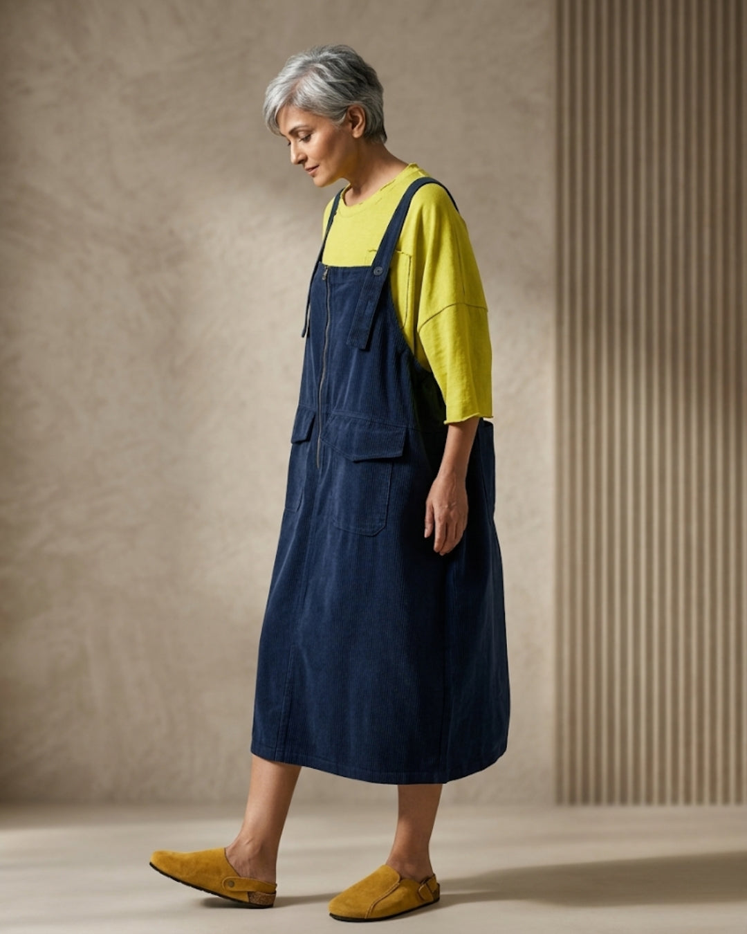 Cargo Muse Dungaree Dress (FLAT 30% Off. Auto Applied On Add To Cart)