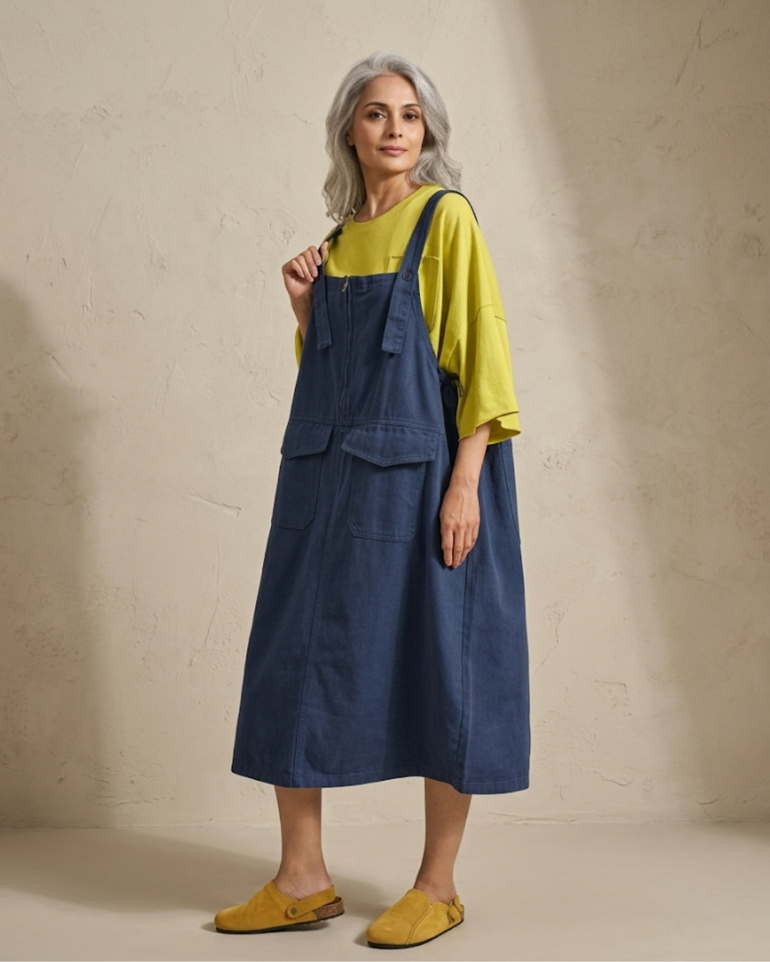 Cargo Muse Dungaree Dress (FLAT 30% Off. Auto Applied On Add To Cart)