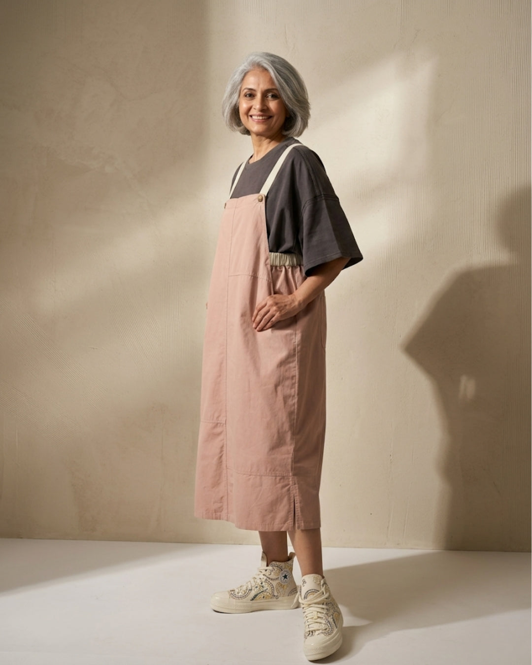 The Dual Tone Dungree Dress