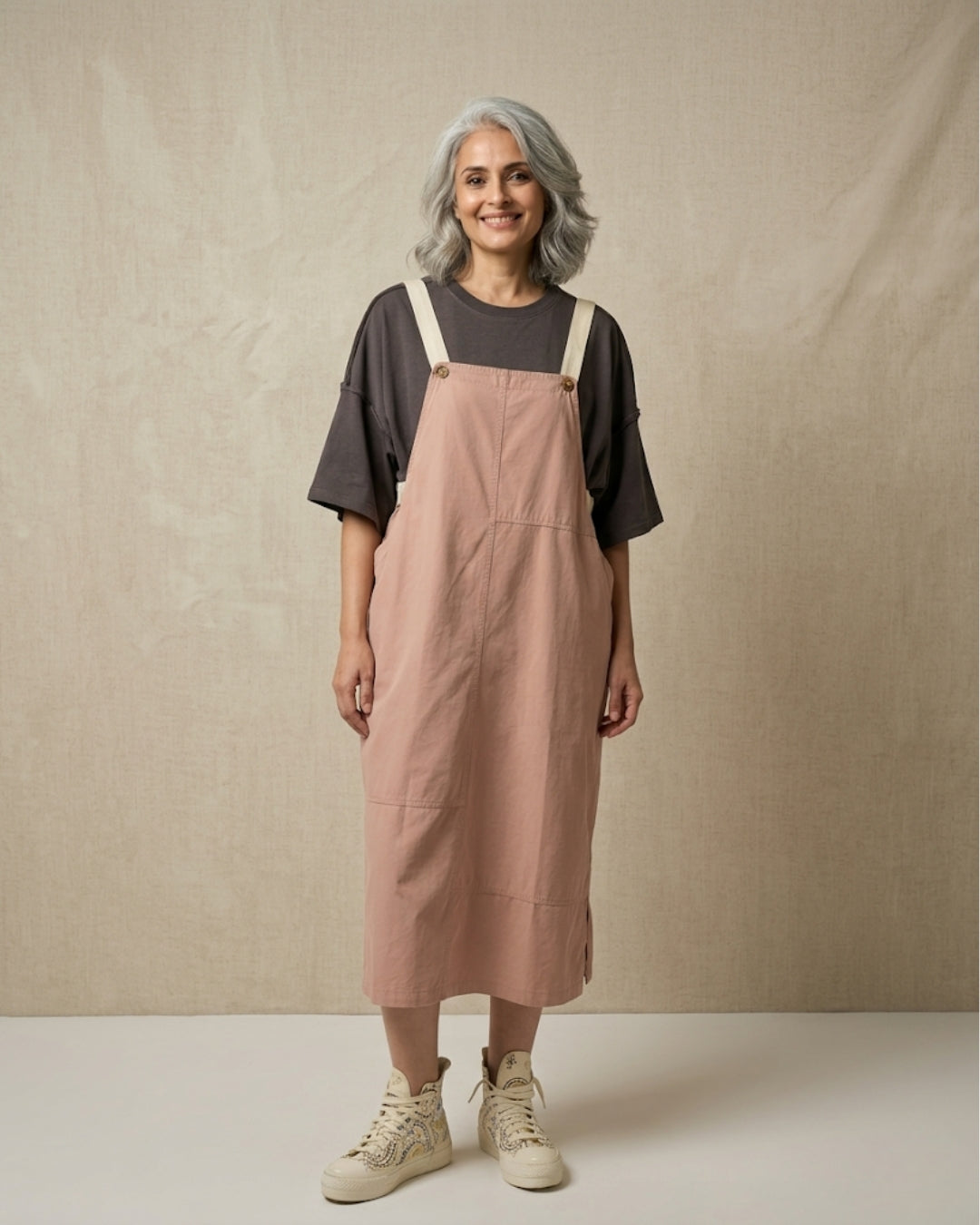 The Dual Tone Dungree Dress