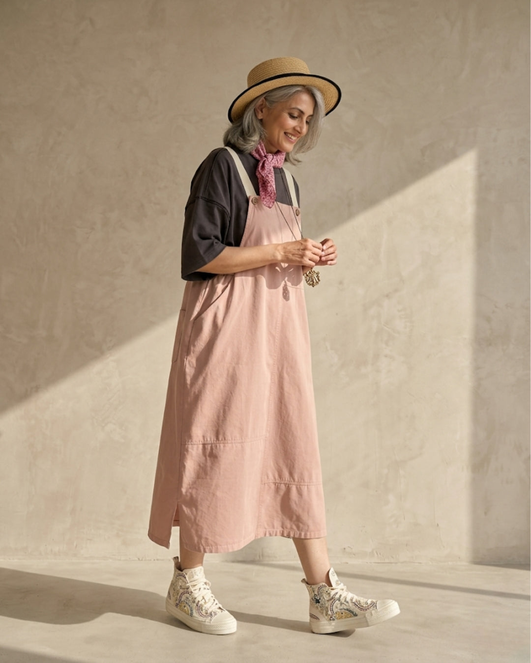 The Dual Tone Dungree Dress
