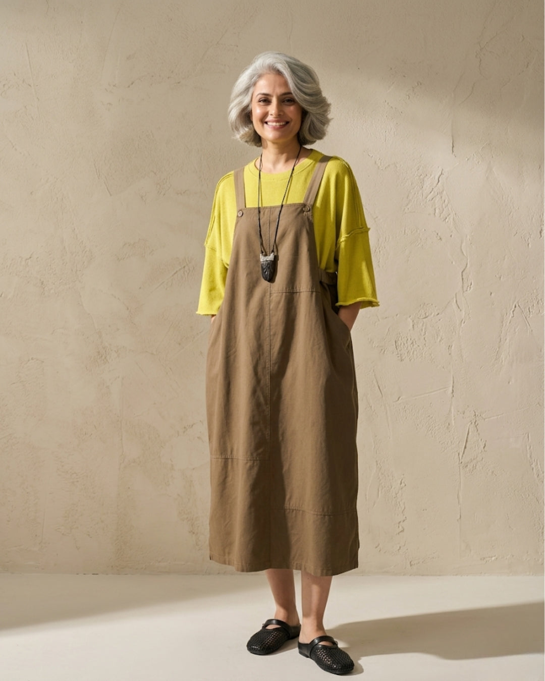 The Dual Tone Dungree Dress
