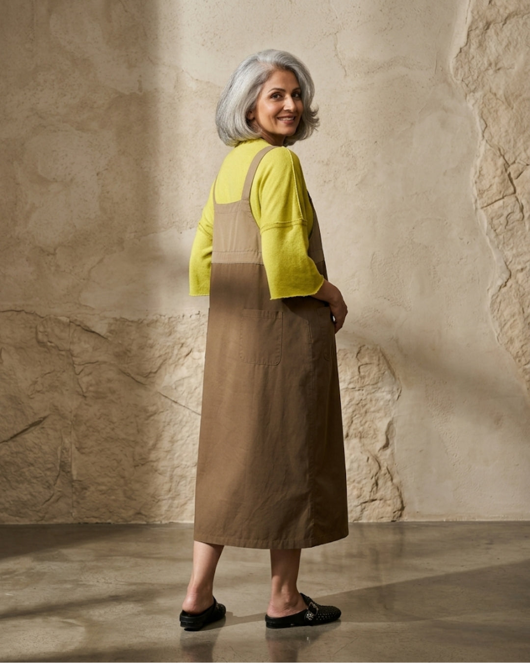 The Dual Tone Dungree Dress